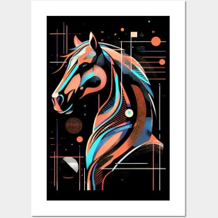 Horsehead abstract Posters and Art